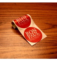 Red RP12 Roll Stickers (50pk)  1.75" Circle